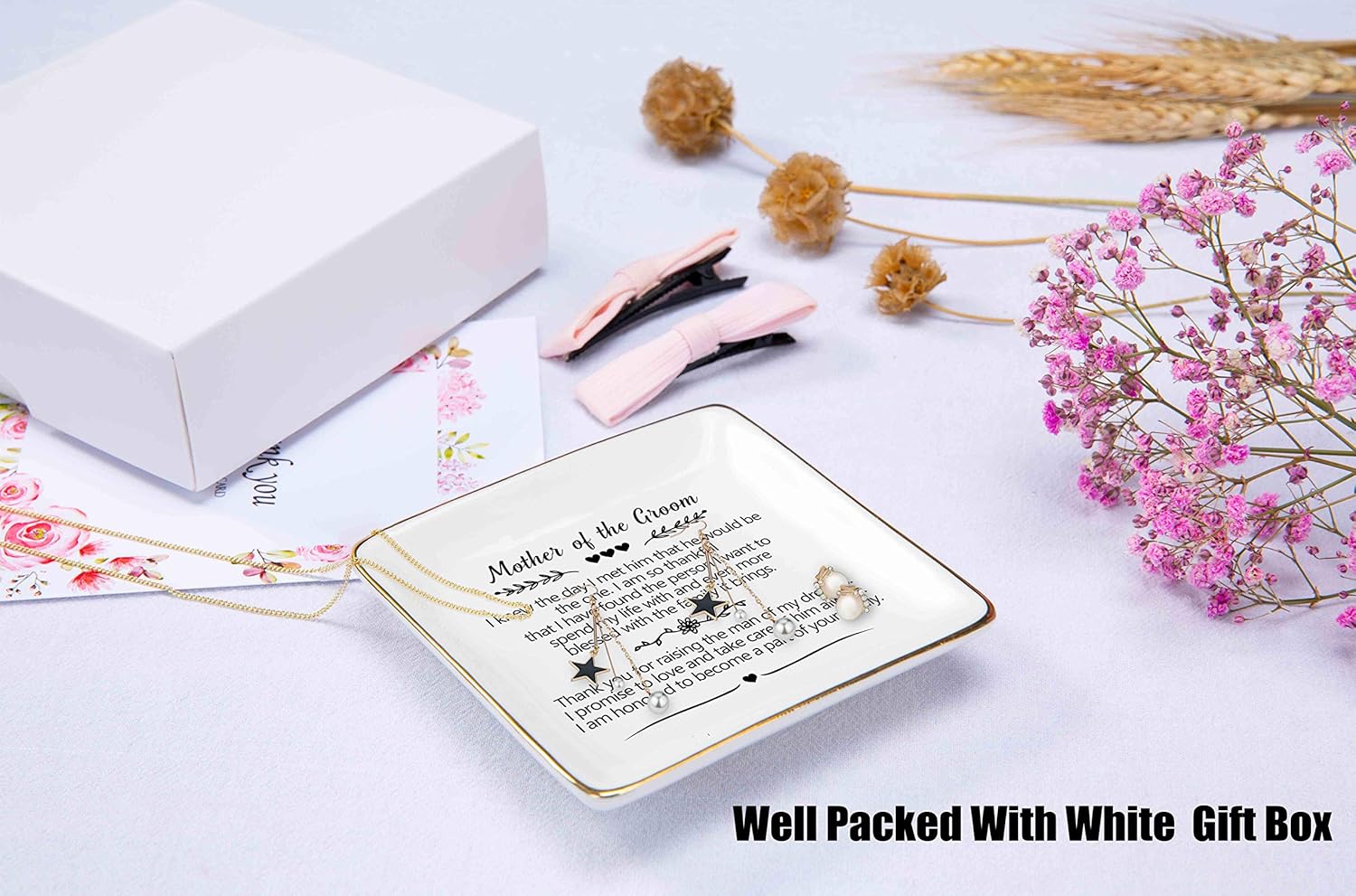 Wedding Mother of the Groom Jewelry Tray Box