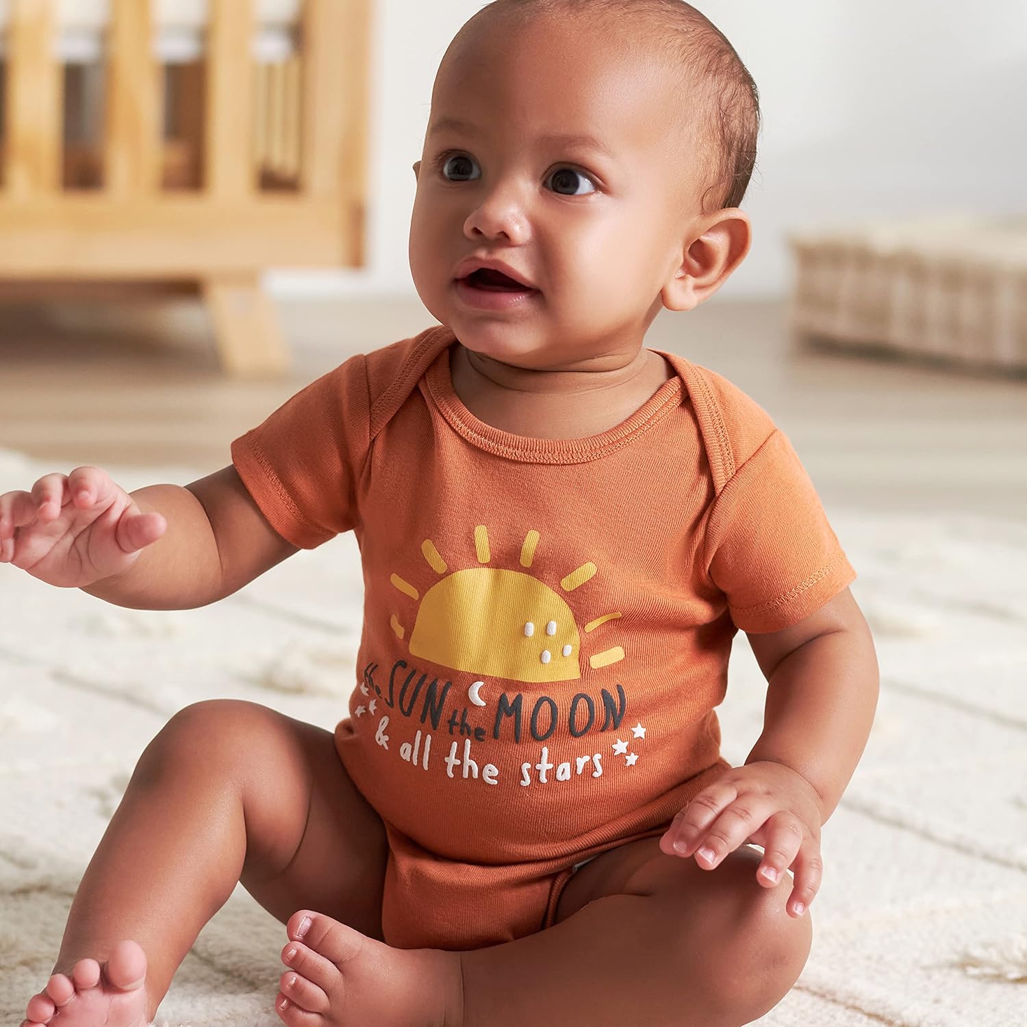 Gerber Baby Girls 5-Pack Short Sleeve Onesies Bodysuits