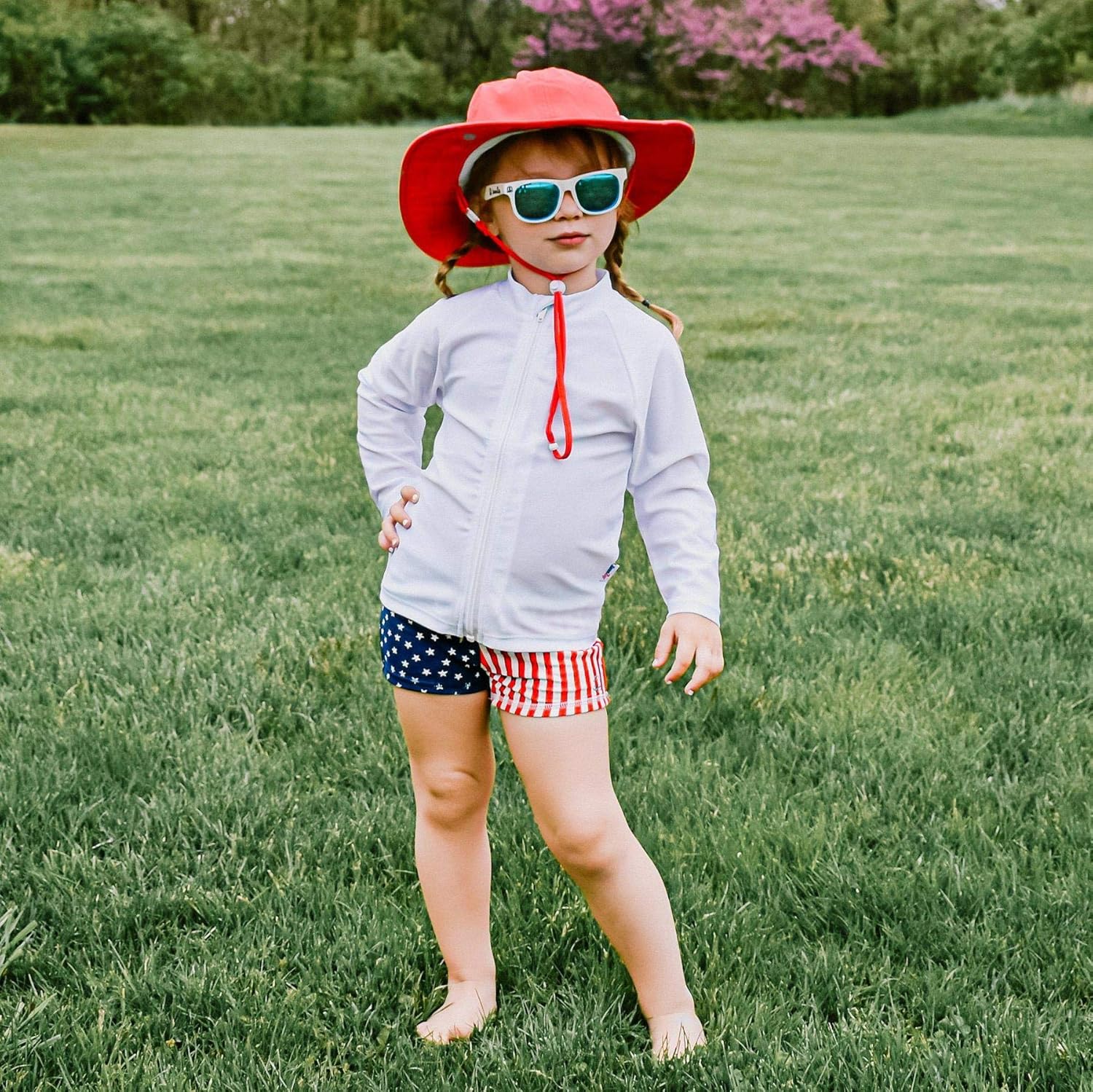 SwimZip Wide Brim Sun Hat for Kids UPF 50 Protection 1