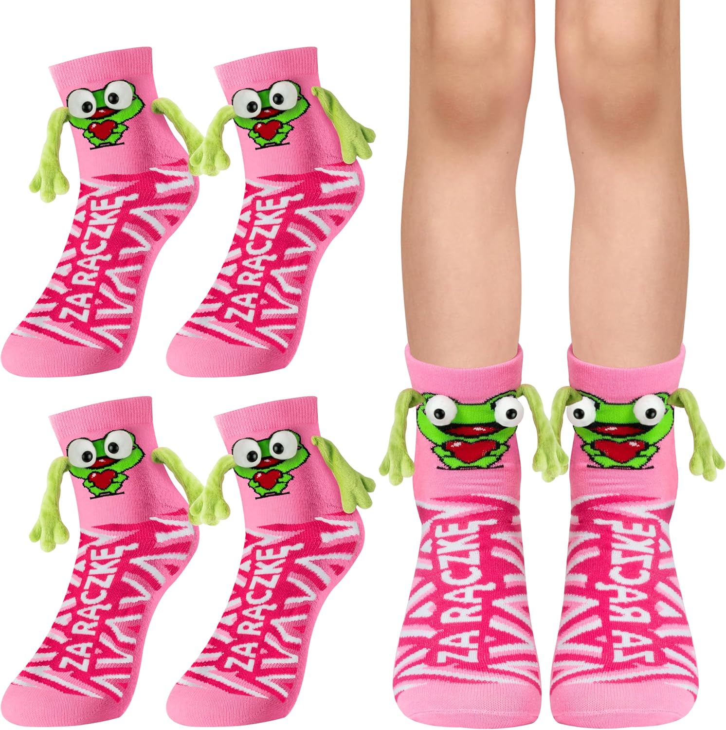 CUweipeng Magnetic Hold Hands Socks 2 Pairs