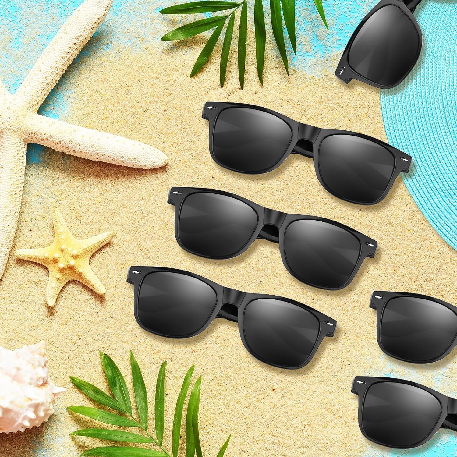 ASTARON Black Sunglasses Bulk 6 12 24 48 Pack