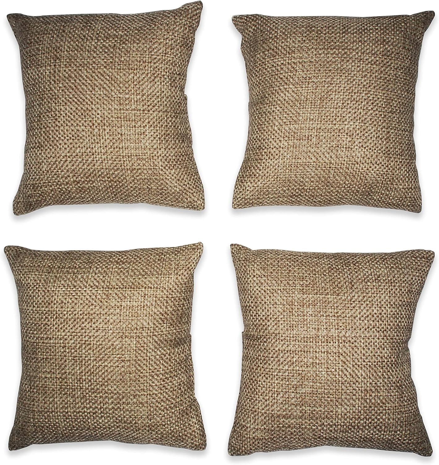 NicePackaging 6 Piece Rustic Brown Burlap Watch Pillow Display