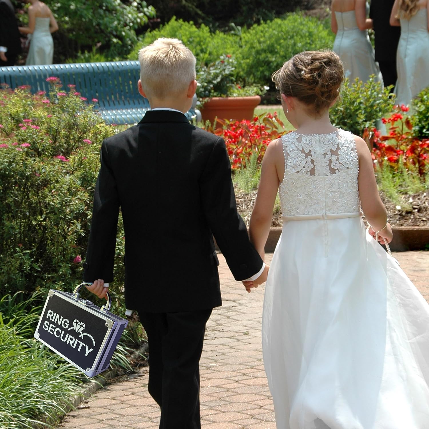 Ring Bearer Briefcase - Wedding Jewelry Security Case for Kids