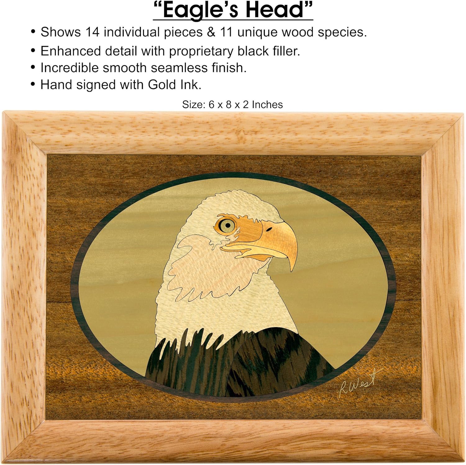Eagle Box - Handmade USA - Unique Original Wood Jewelry Box
