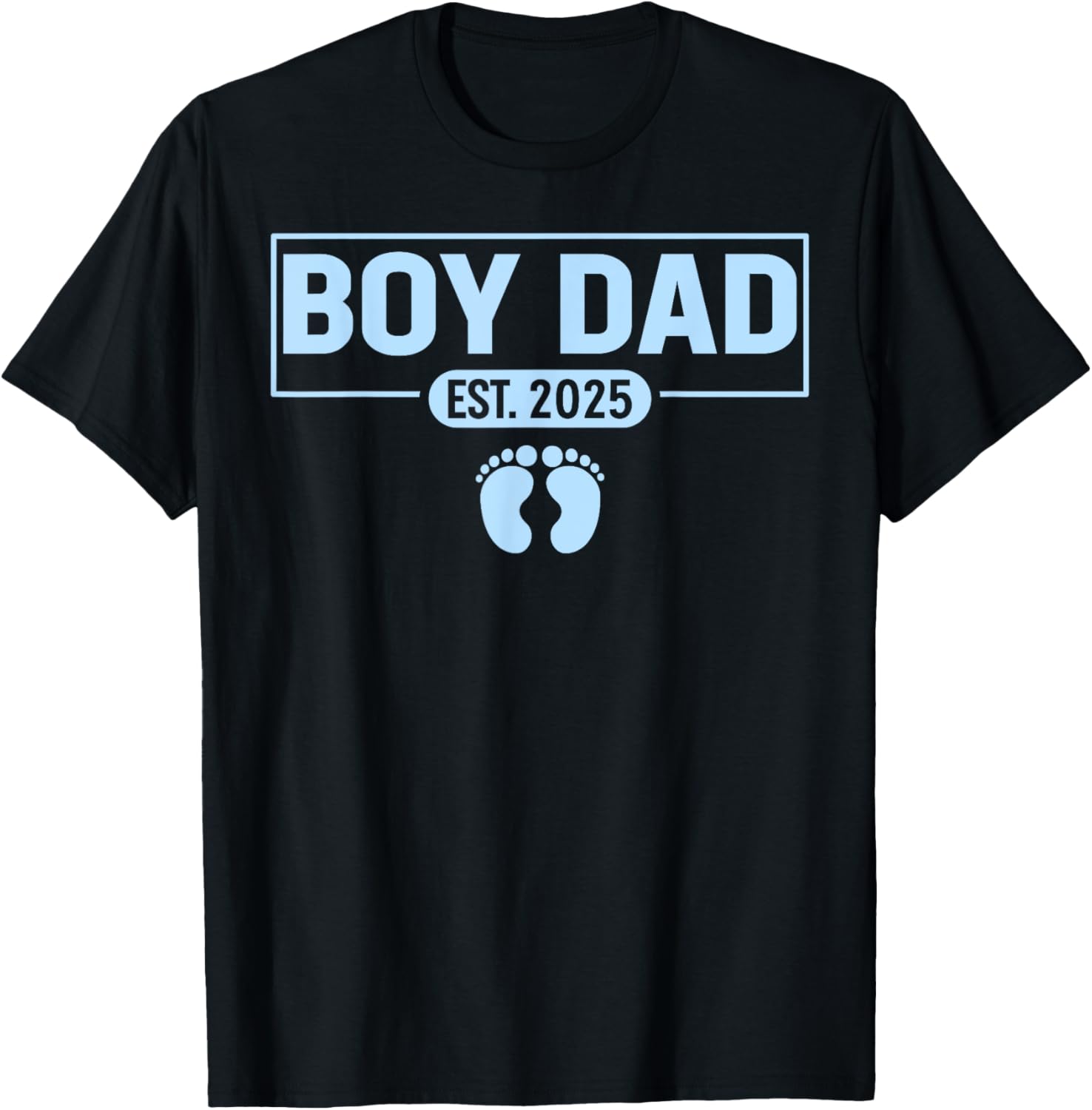 Men Boy Dad Est 2025 Newborn Daddy T-Shirt
